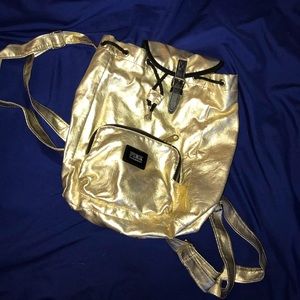 Pink Gold Mini Backpack